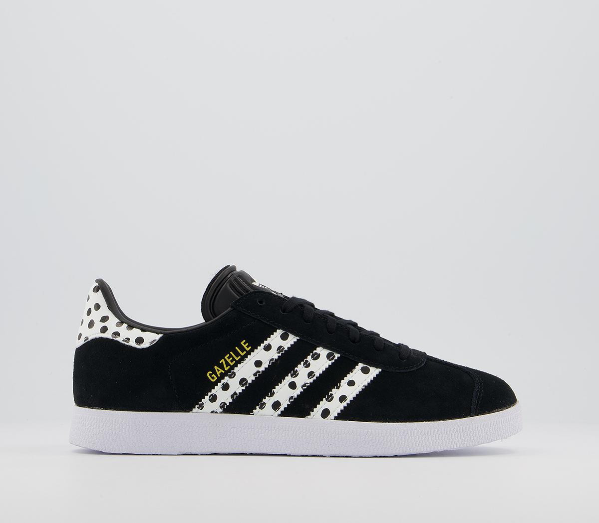adidas Gazelle Trainers Black White Polka Dot - Hers trainers | OFFICE London (UK)