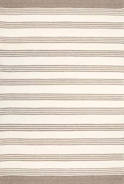 Beige Sage Striped Wool-Blend Area Rug | Rugs USA