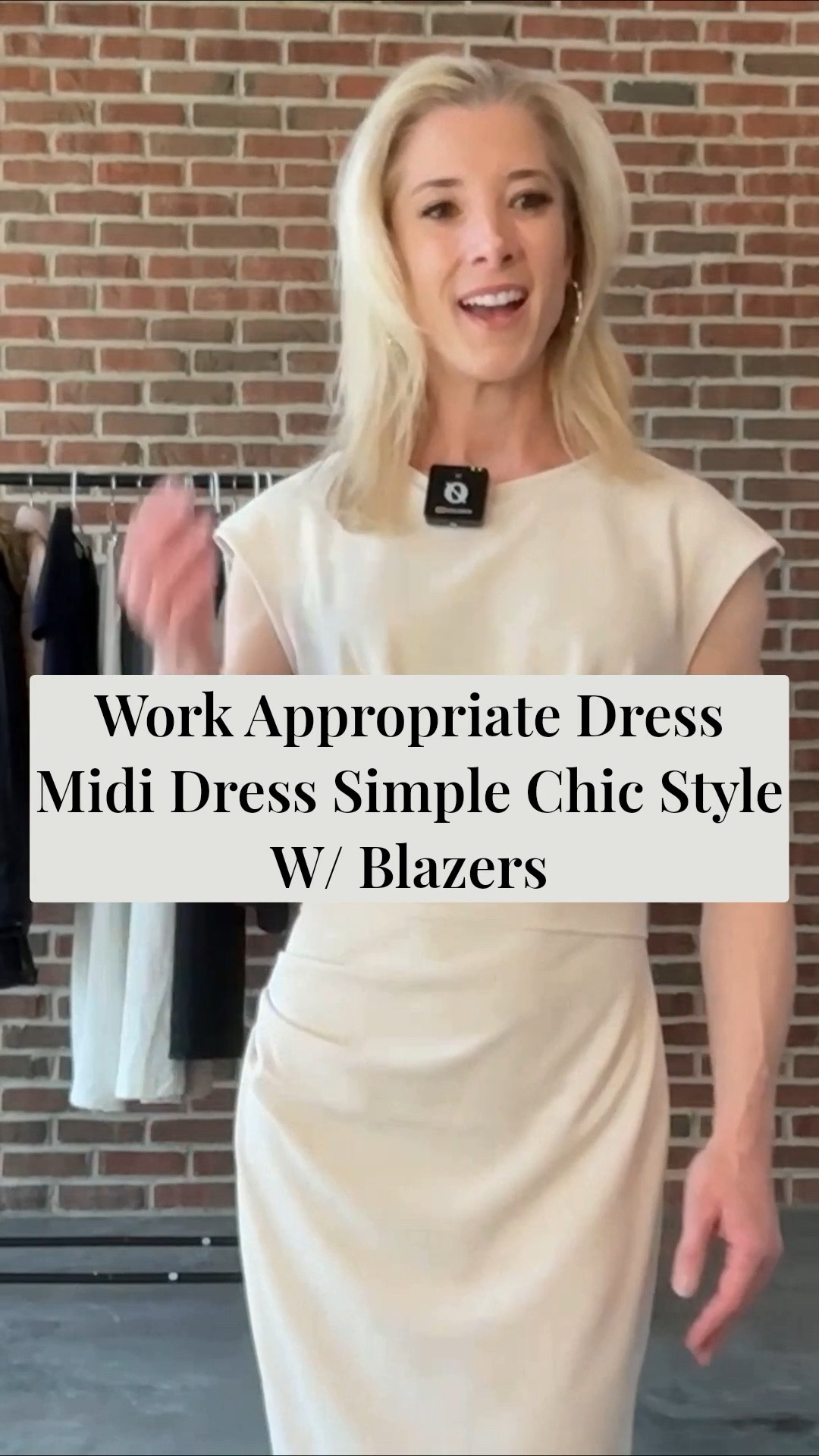 Work Appropriate Dress styled live! LTK grwm Midi Dress Simple Chic Style W/ Blazers LTK petite friendly sizes size up recommended for LTK workwear chic 

#LTKPetite #LTKgrwm #LTKWorkwear