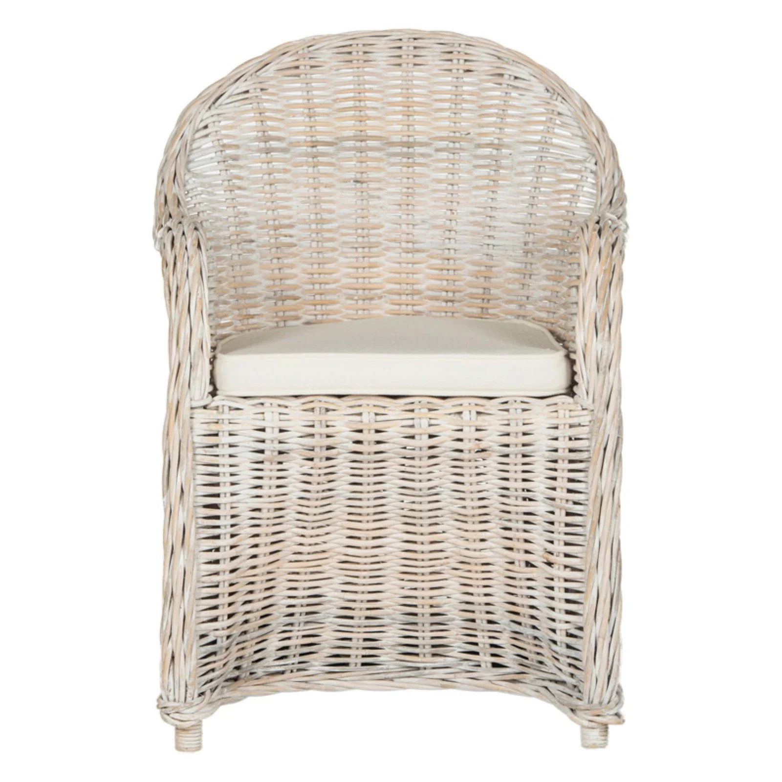 Safavieh Callista Wicker Club Chair, White Wash | Walmart (US)