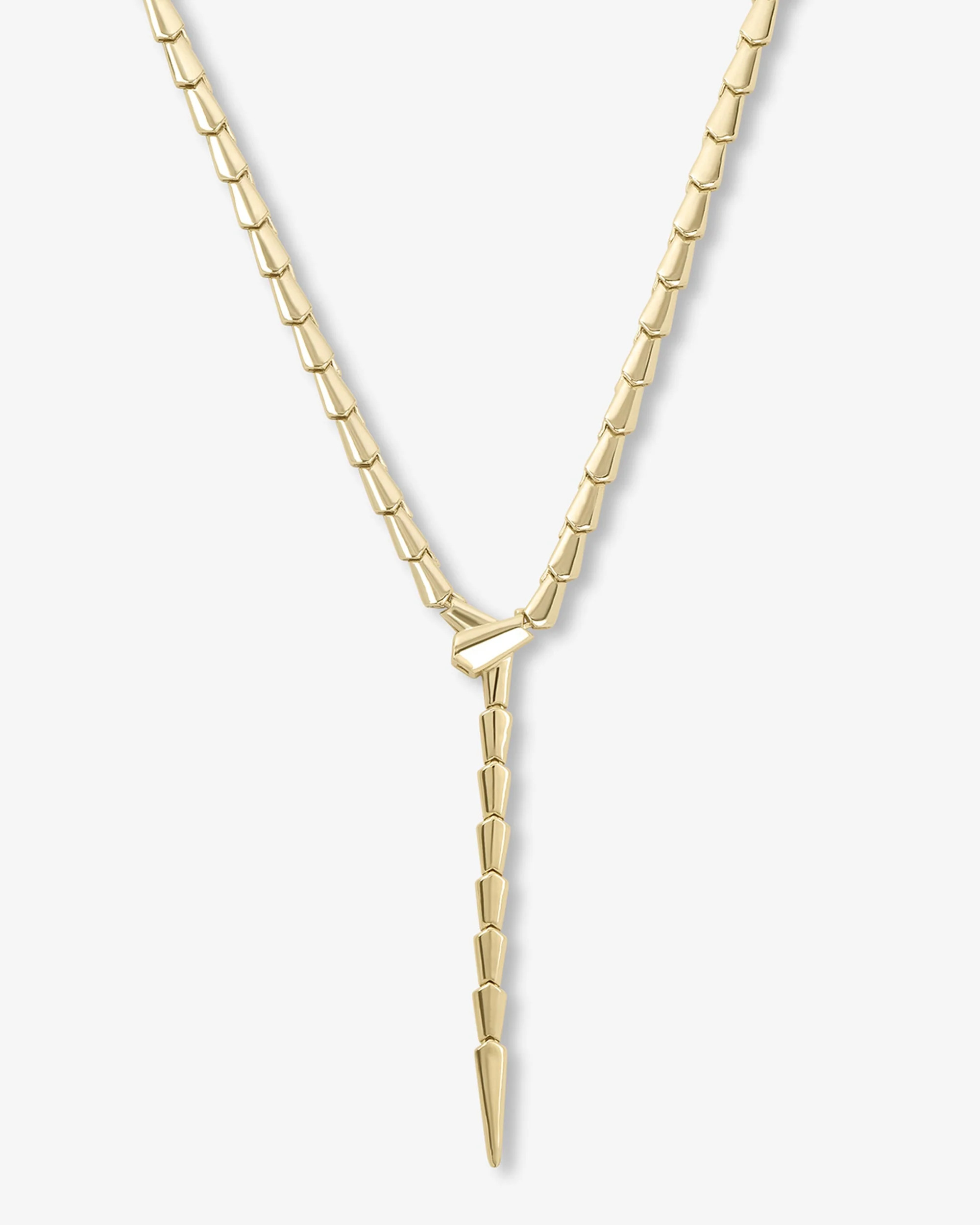 Mama Serpent Lariat Necklace - Gold | Melinda Maria Jewelry