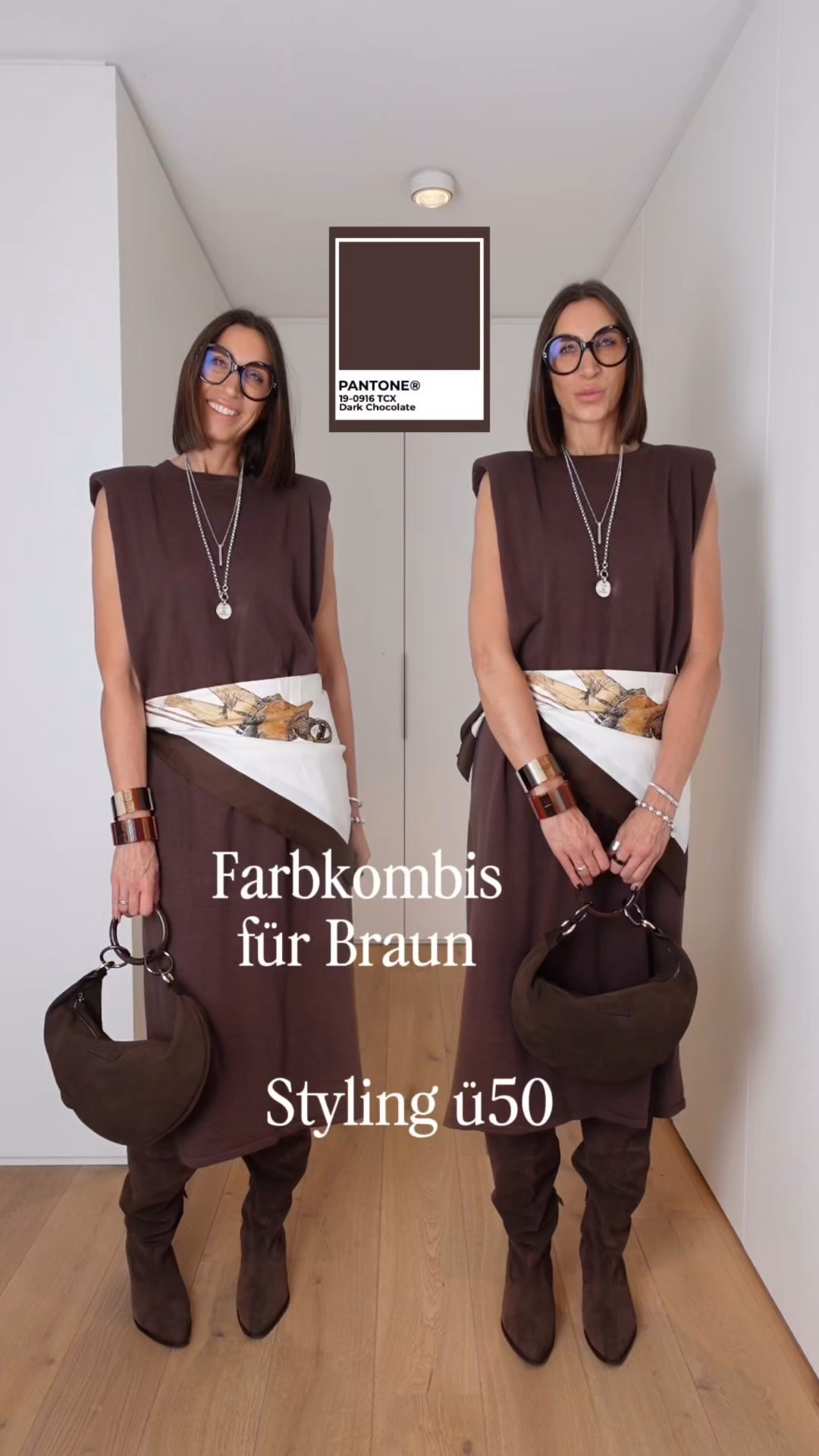 Farbkombis für Braun. Taschen by Tiefenbacher Lehmann. Und Seidentuch un-artig Ute Nonnenmacher 

#LTKdeutschland #LTKstyletip #LTKü50