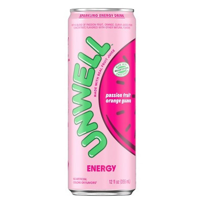 Unwell Passionfruit, Orange, Guava Energy Drink - 12 fl oz | Target