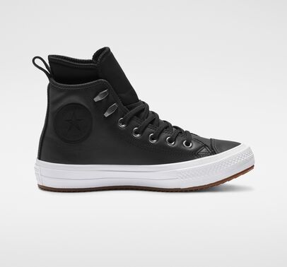 Chuck Taylor All Star Waterproof Leather Black High Top Boot | Converse (US)