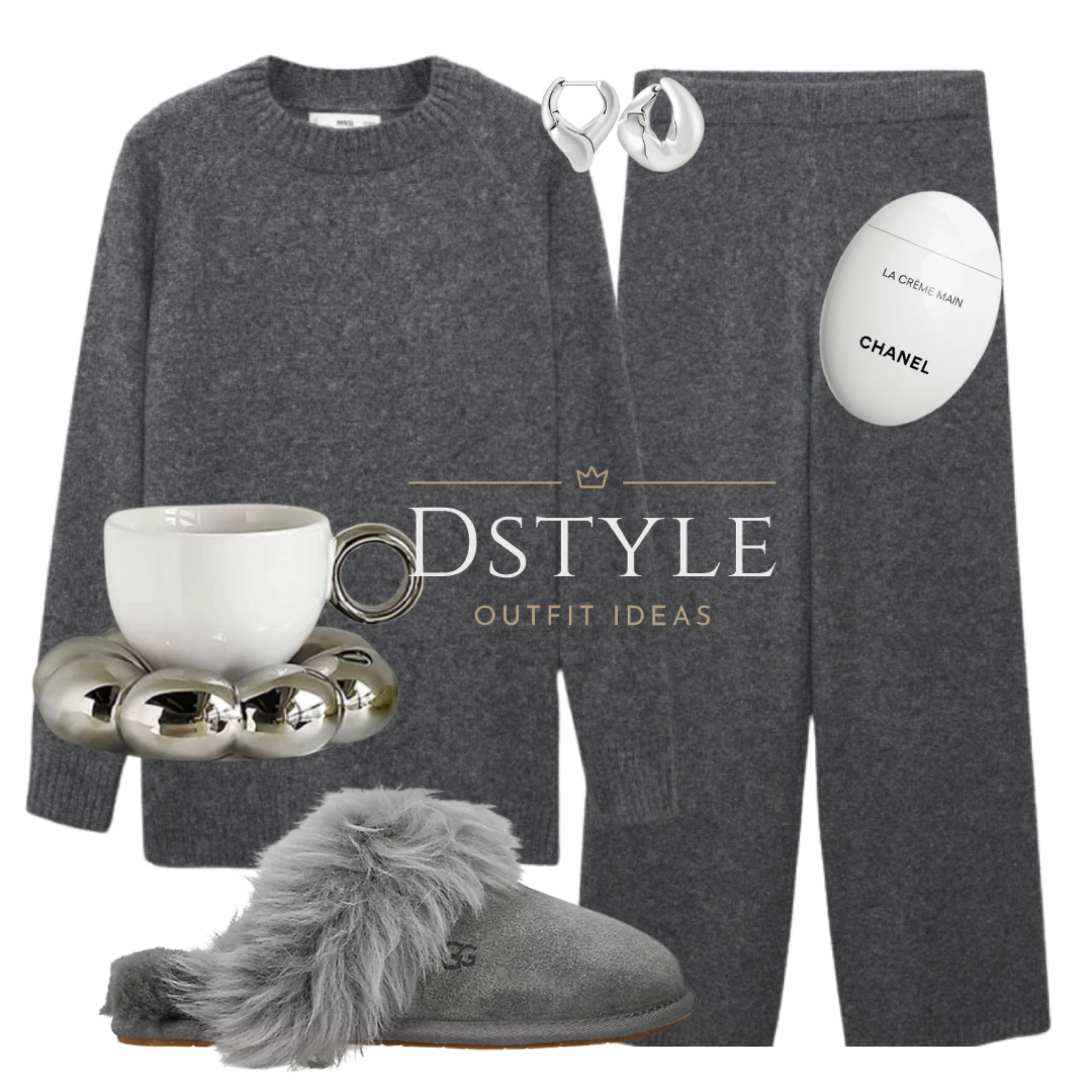 Chic Comfort Mode: Dive into relaxation with this dark grey co-ord pajama set, featuring an oversized knit sweater and straight knitted pants. Slip into cozy UGG suede slippers, enjoy sips from a stylish mug set, and treat your hands with indulgent hand cream. Ultimate comfort and style for those tranquil nights in. 🍂☕️💆‍♀️ #CozyNights #PajamaStyle #FallComfort #SelfCare

#LTKGiftGuide #LTKSeasonal #LTKHoliday