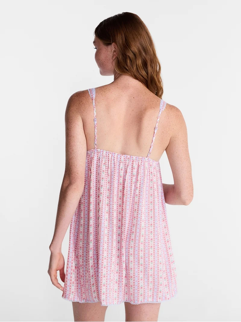 No Boundaries Woven Sleep Dress, Women's XXS-XXL | Walmart (US)