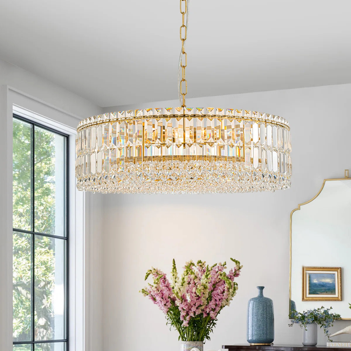 Gormady 8 - Light Dimmable Drum Chandelier | Wayfair North America