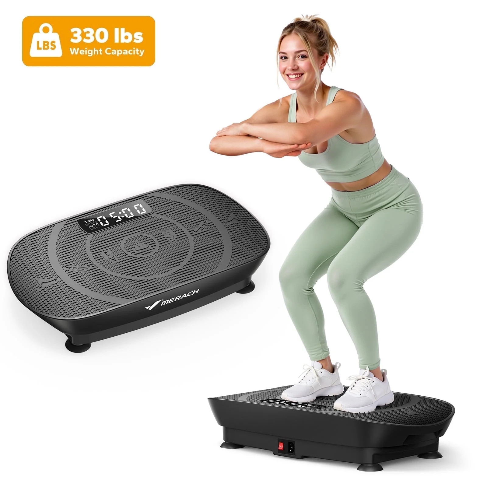 MERACH Vibration Plate Exercise Machine for Therapy, Circulation, and Recovery with Remote Contro... | Walmart (US)