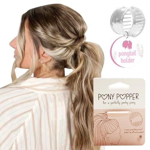Pony Popper Hair Clip - Ultimate Solution for Full, Voluminous, and Natural Ponytails with Minimal Effort - Versatile Hair Clip for All Hair Types (Clear) | Amazon (US)