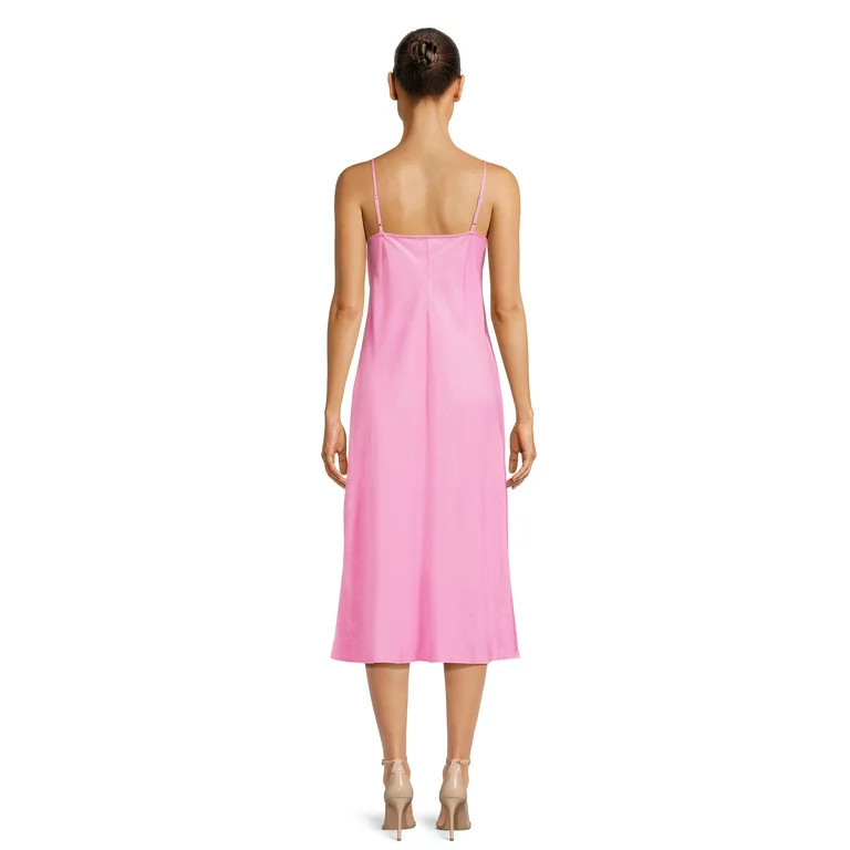 Time and Tru Women's Bias Cut Slip Dress, Sizes XS-XXXL | Walmart (US)