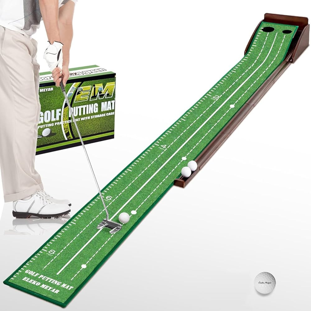 Putting Green Putting matt for Indoors Golf Putting Mat - Indoor Putting with Ball. Putting matt ... | Amazon (US)