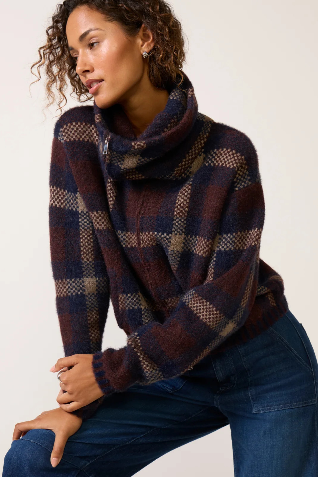 BLANKNYC Women's Field Day Cardigan, Size XL, Burgundyencloth Red | Evereve