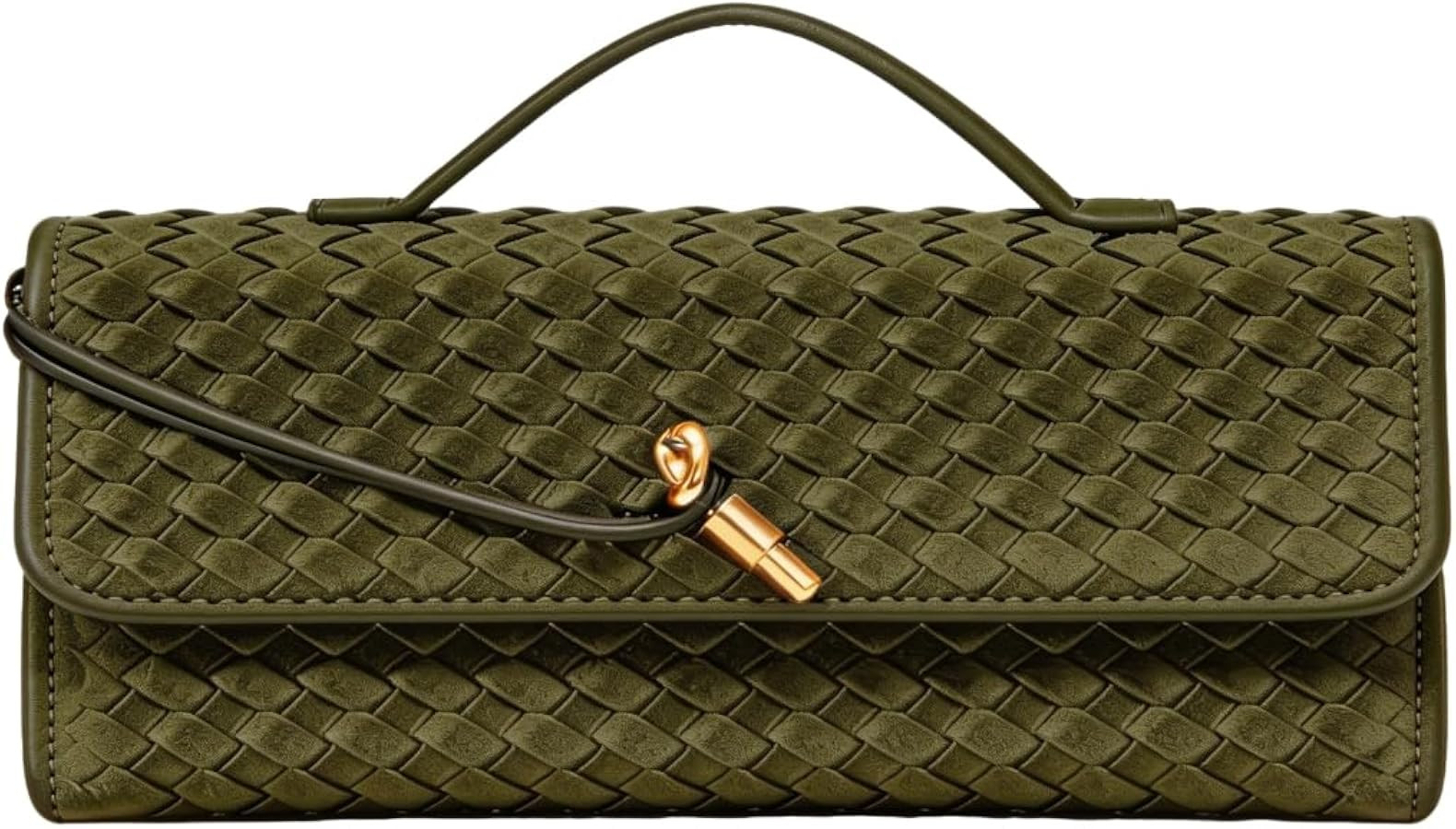 JYG Suede Woven Handbag for Women Trendy Evening Shoulder Bag Casual Clutch Purse Crossbody Satch... | Amazon (UK)