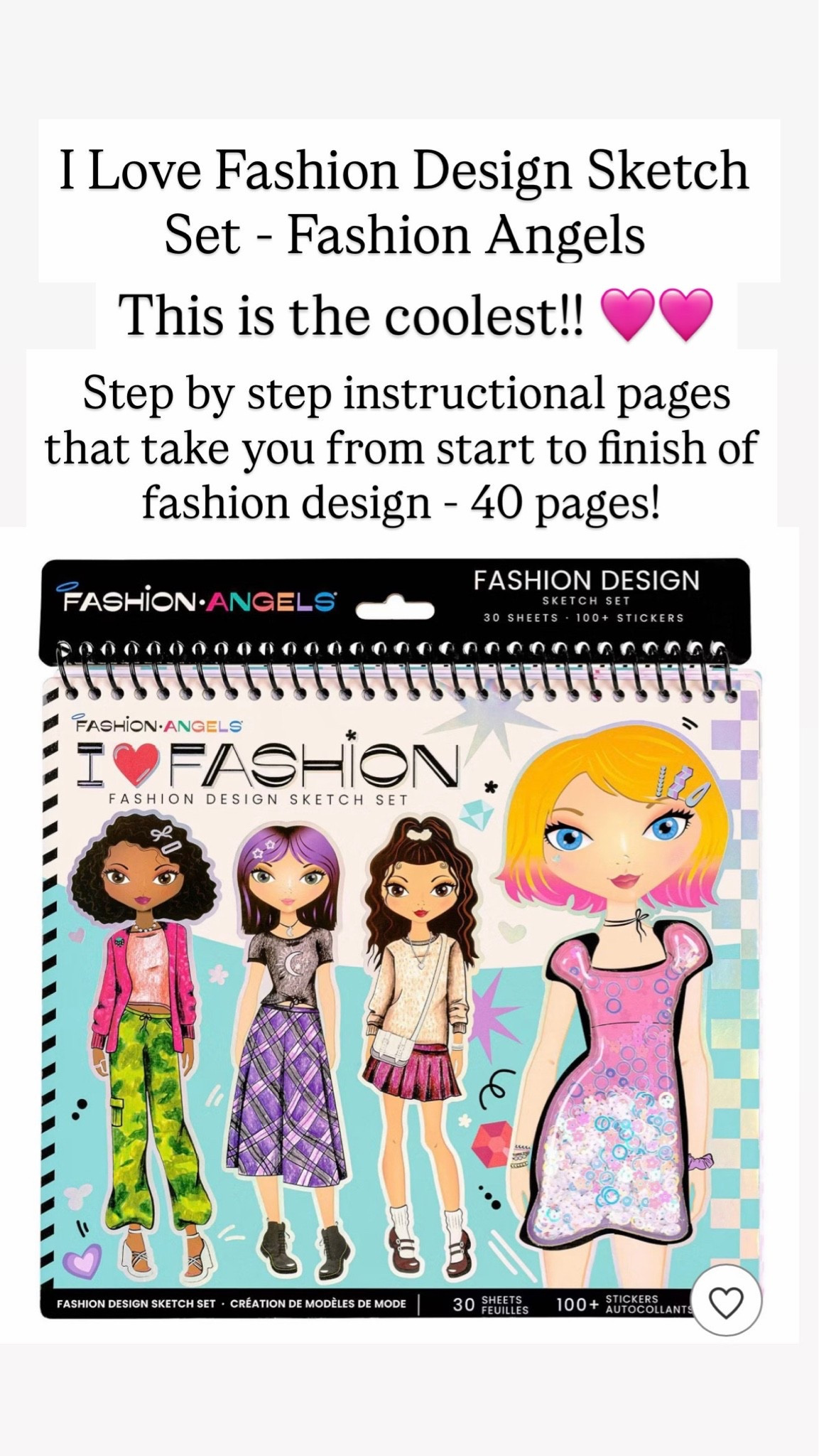 This is on sale!!! So excited to see this fashion sketch pad on sale!!! My daughter loves this!!!

#LTKKids