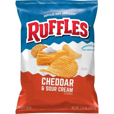 Ruffles Cheddar Sour Cream Potato Chips - 2.25oz | Target