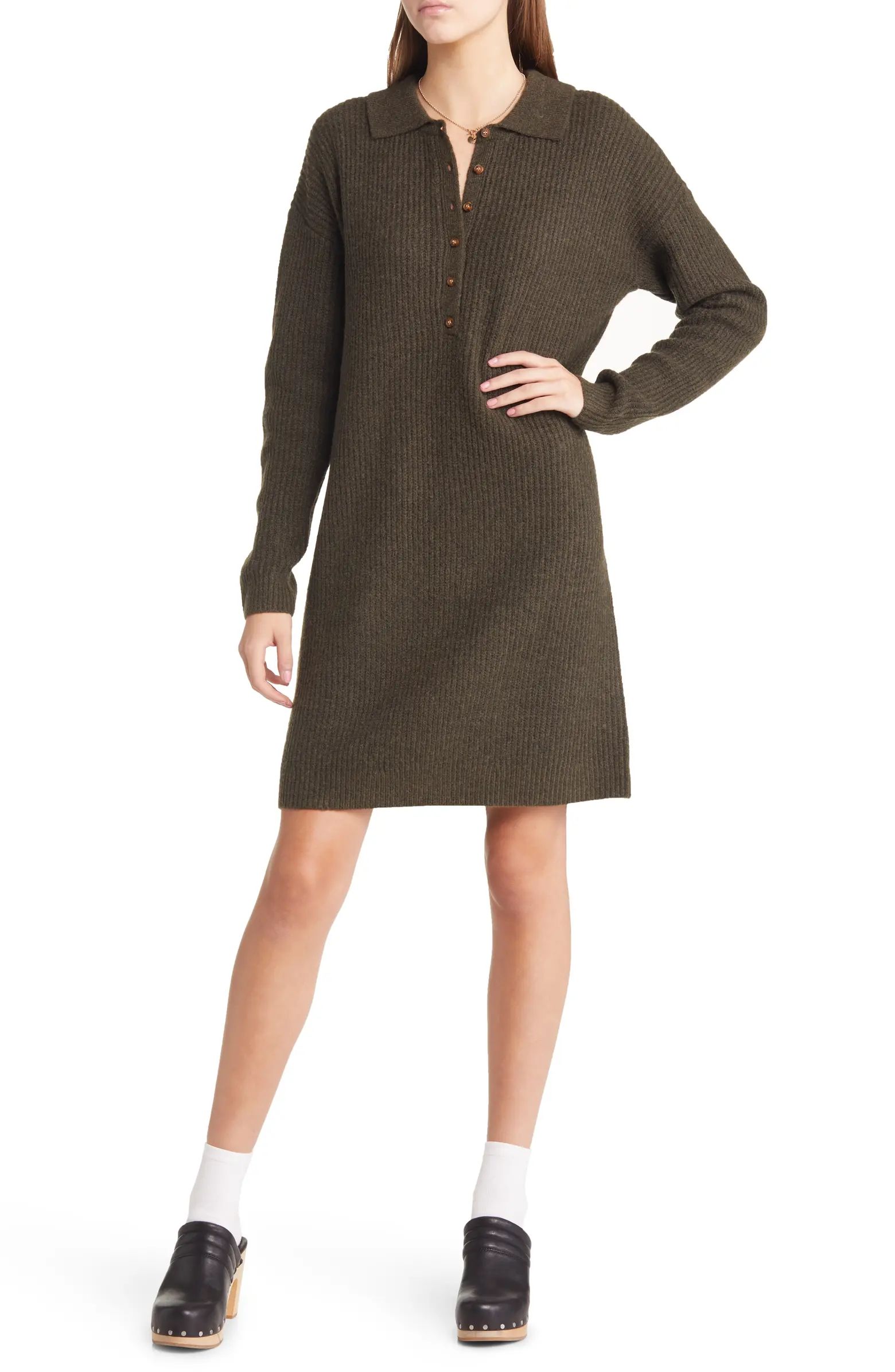 Polo Long Sleeve Sweater Dress | Nordstrom