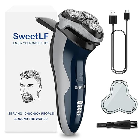 SweetLF Electric Razor for Men with Pop-Up Trimmer, IPX7 Waterproof Electric Shaver, Rechargeable... | Amazon (US)