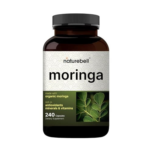 NatureBell Moringa - 240 Capsules - Organic Moringa for Immune, Energy & Skin Health Support* - Green Superfood Properties | Amazon (US)