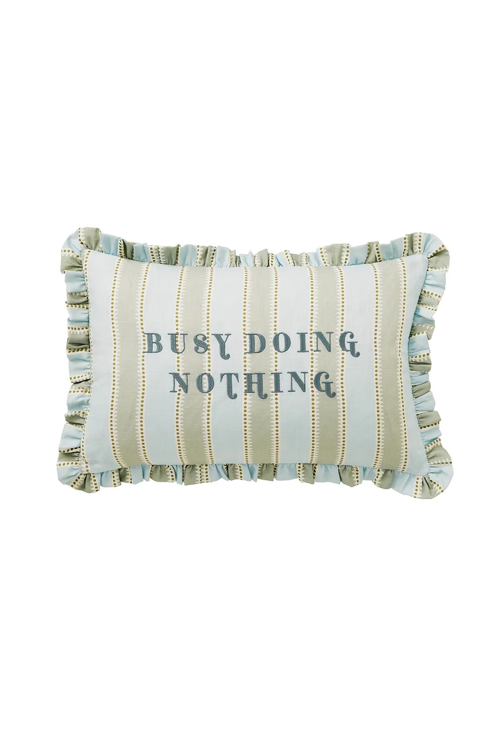 Soft Furnishings | 'Busy Doing Nothing' Cotton Cushion | YVONNE ELLEN | Debenhams UK