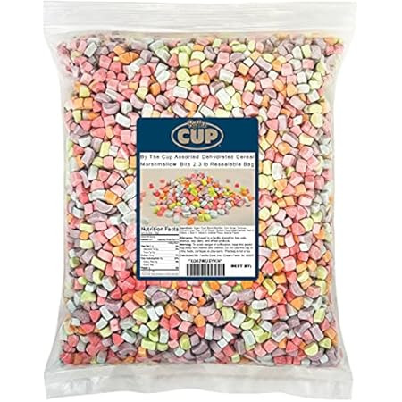 By The Cup Assorted Dehydrated Cereal Marshmallow Bits 3 lb bulk bag | Amazon (US)