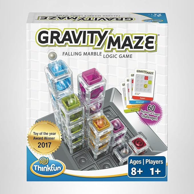 ThinkFun Gravity Maze - Falling Marble Logic Game - Challenging STEM Toy for Kids 8-12 - Gravity ... | Amazon (US)