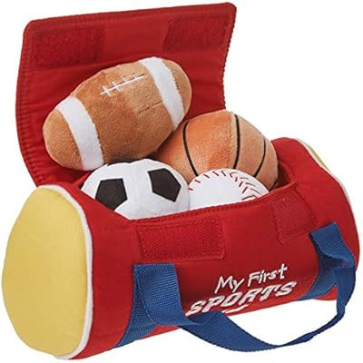 GUND Baby My First Sports Bag Stuffed Plush Playset, 5 Piece, 8" | Amazon (US)