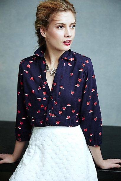 Woodland Walk Buttondown | Anthropologie (US)