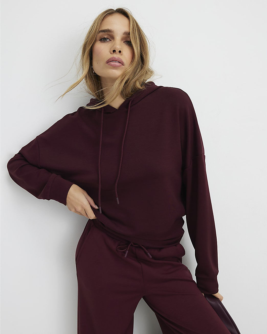 Red Premium Long Sleeve Hoodie | River Island UK & IE