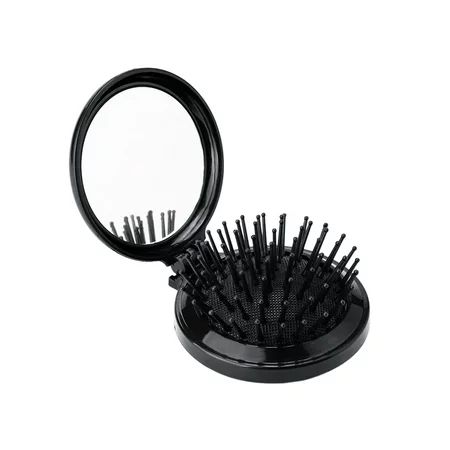 walmeck Mini Pocket Hair Comb with Mirror Folding Brush Travel Hair Brush | Walmart (US)