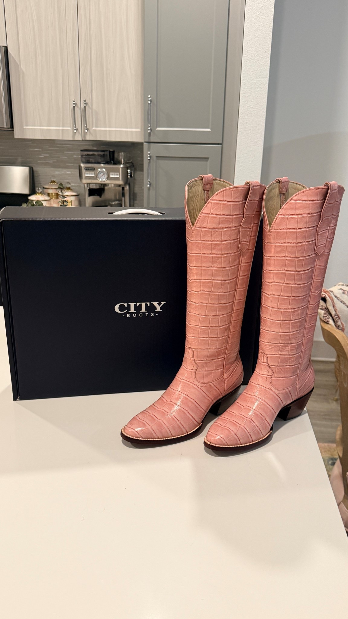 Pink croc boots! Stayed true to size! I also shared a video showing them a little more up close 

They come in more neutral colors too

#LTKTall #LTKootd #LTKgrwm
