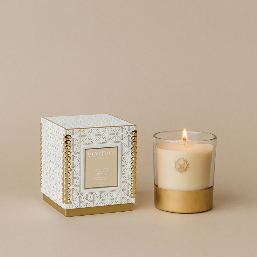 Holiday 10oz Candle-Gilded Pear | Votivo