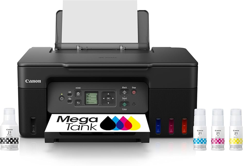 Canon MegaTank G3270 All-in-One Wireless Inkjet Printer. for Home Use, Print, Scan and Copy, Blac... | Amazon (US)