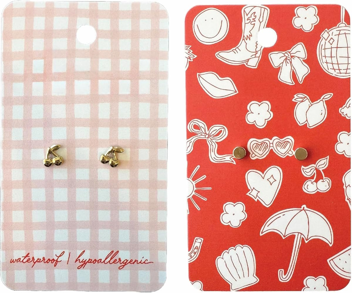 Valentine's Day Hypoallergenic Screw Back Earrings for Sensitive Ears, Nickel-Free, Waterproof, E... | Amazon (US)