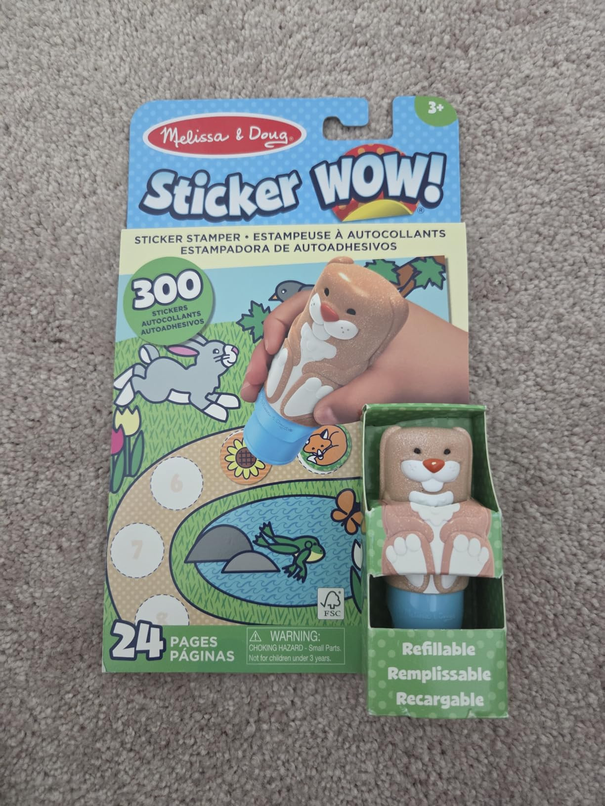 Melissa & Doug Sticker Wow!™ 24-Page Activity Pad and Sticker Stamper, 300 Stickers, Arts and C... | Amazon (US)