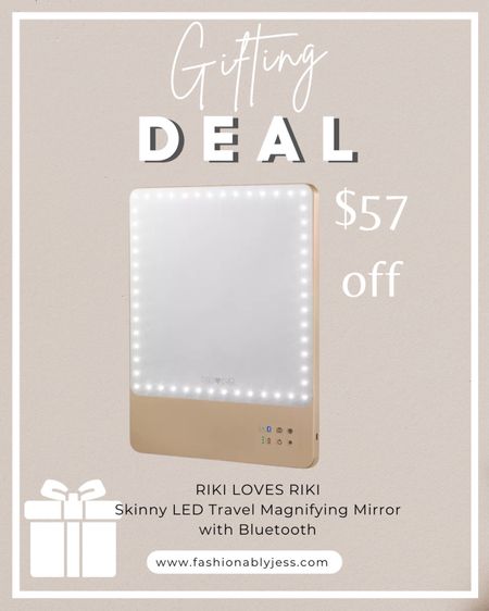 Great gift for traveling! Perfect for doing makeup on the go or even taking on a vacation! Shop this great bluetooth mirror for $57 off today! 

#LTKHoliday #LTKSeasonal #LTKGiftGuide