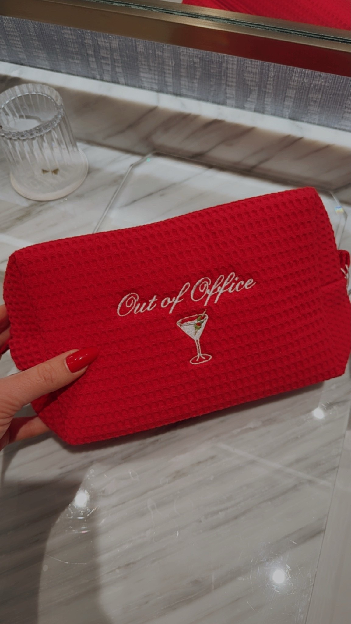 This adorable out of office makeup bag!

#LTKBeauty #LTKTravel #LTKselfcare