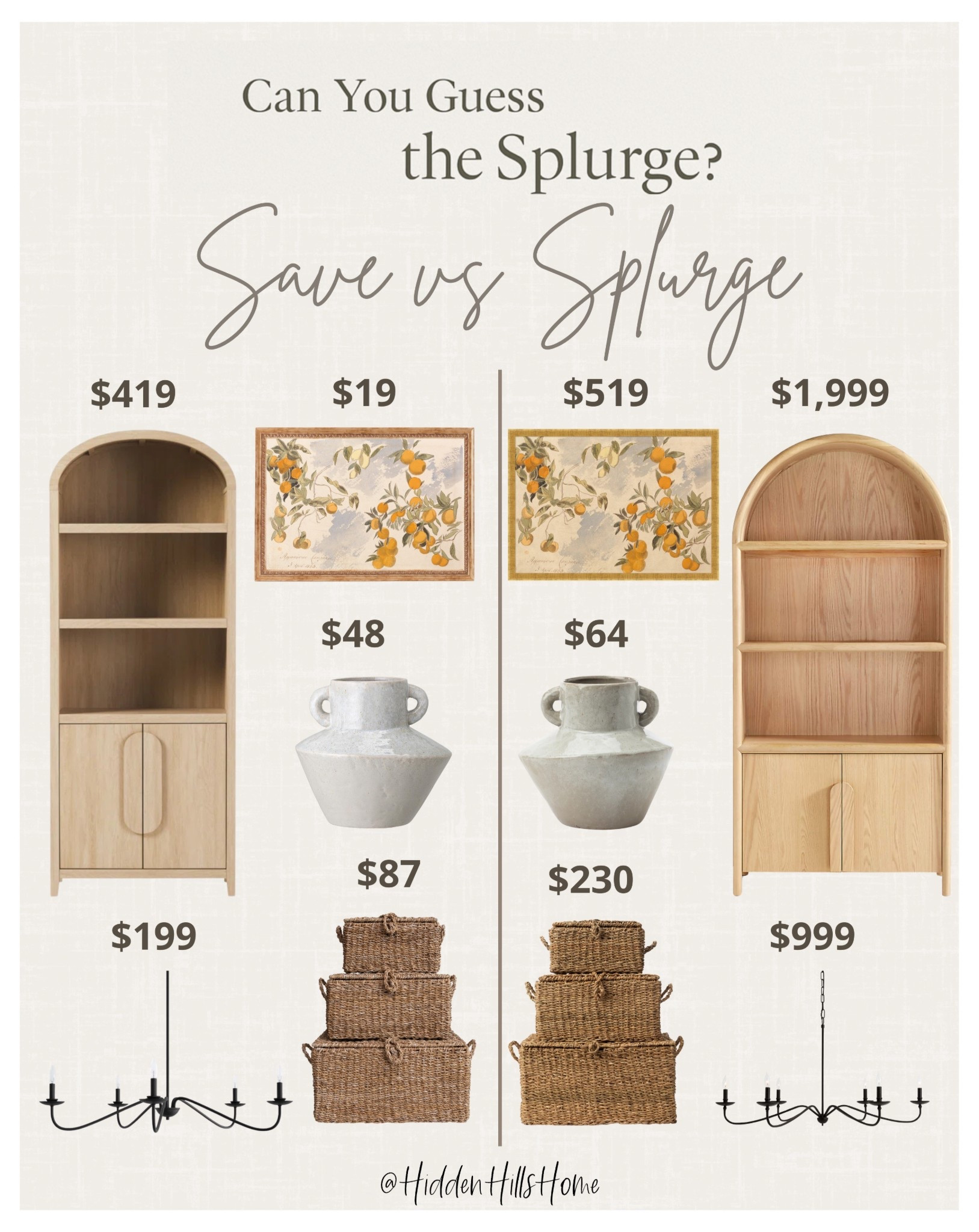 Home decor dupes! Save vs splurge home finds! Pottery barn dupes, McGee and co dupes, home decor look alike, look for less, budget friendly home finds #saveorsplurge

#LTKSaleAlert #LTKFindsUnder100 #LTKHome