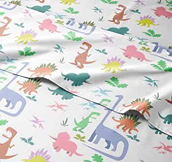 Dinosaur Sheet Set, Boys Sheets, Kids Sheets, Twin Size Kids Sheets, Toddler Sheets, Toddlers She... | Amazon (US)