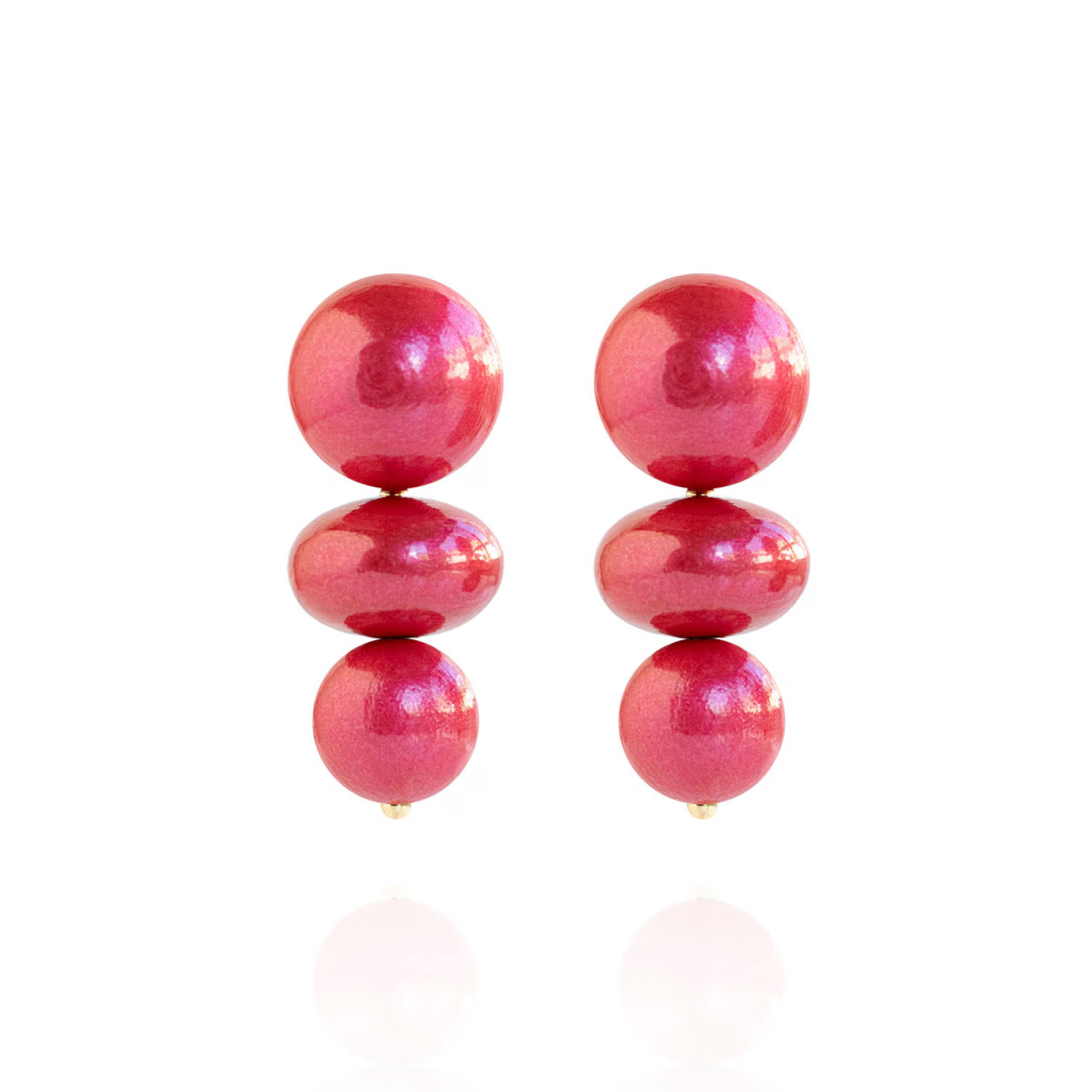 Nola Earrings In Coral Sunset | Wolf & Badger