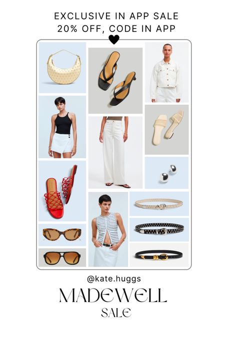 Madewell ltk exclusive sale, click link and copy code. My favorites. Love love love, the ecru studded bag. Loving these belts. And they have the cutest sandals right now 

#LTKFindsUnder100 #LTKxMadewell #LTKStyleTip