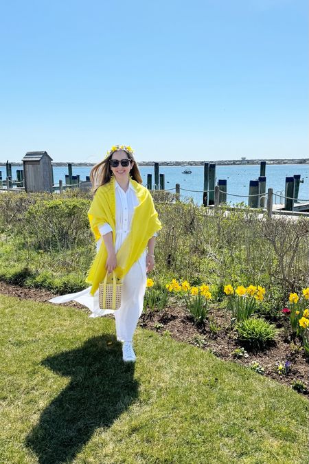 My Nantucket daffodil festival look, including my favorite Alice Walk cashmere wrap in daffodil yellow  

#LTKstyletip #LTKSeasonal #LTKtravel