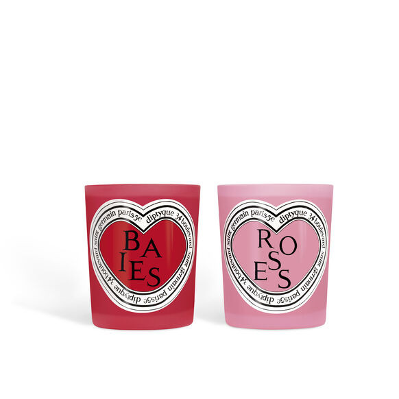 Valentines Day Baies and Roses Candle Duo Set 2x190g | Space NK - UK