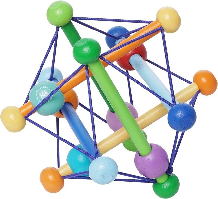 Manhattan Toy Skwish Color Burst Rattle and Teether Grasping Activity Toy | Amazon (US)