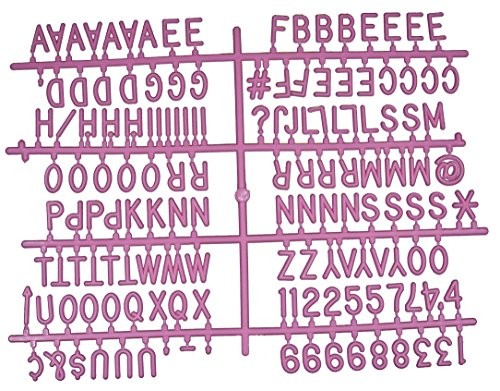 Letter Board Letters | 300 Pink Sprue Helvetica Characters | Numbers, Letters & Symbols | Amazon (US)