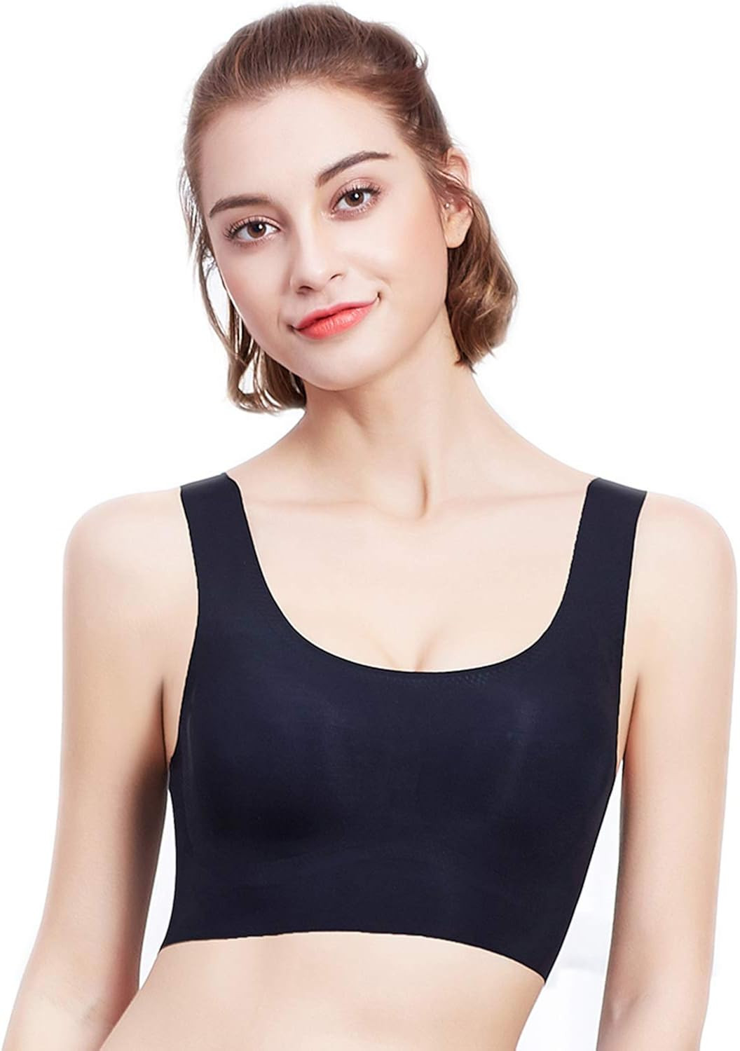 PRETTYWELL Sleep Bras, Thin Soft Comfy Daily Bras, Seamless Leisure Bras for Women, A to D Cup, w... | Amazon (US)