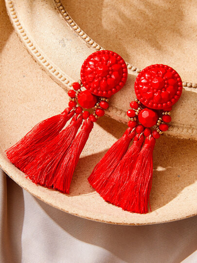 Tassel Decor Earrings | SHEIN