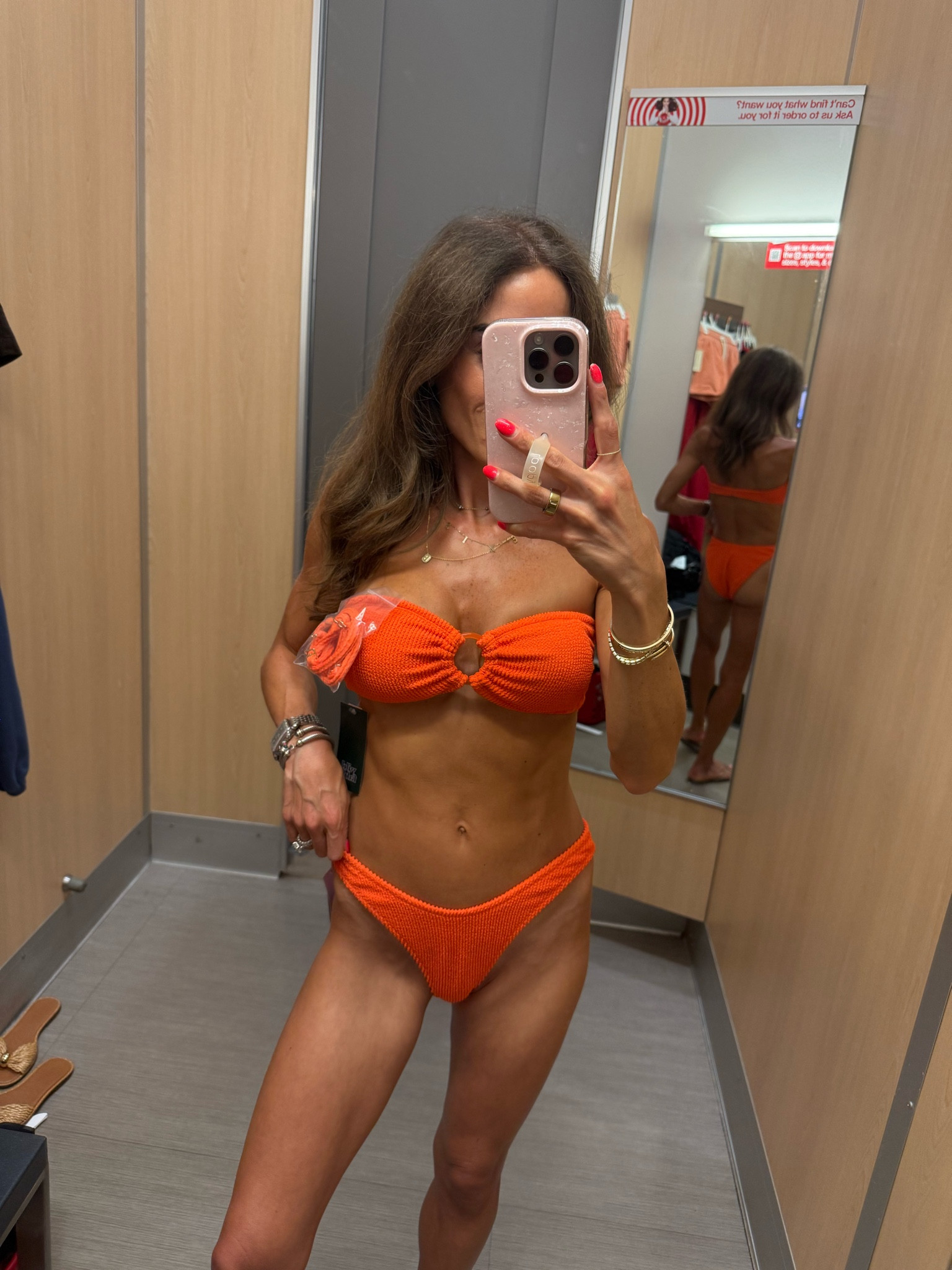 Orange bikini that looks like hunza wearing size xs
Target style

#LTKSaleAlert #LTKPetite #LTKSwim