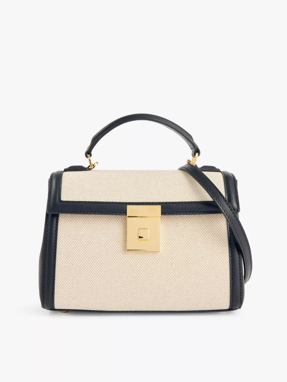 Paris cotton top-handle bag | Selfridges