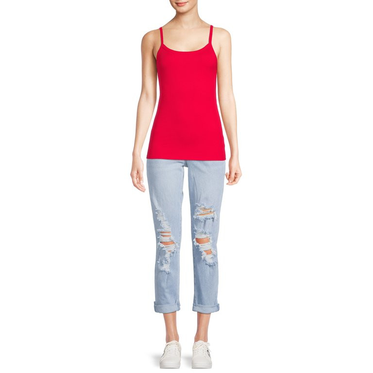 No Boundaries Rib Cami Top, 1 or 5-Pack, Women's | Walmart (US)