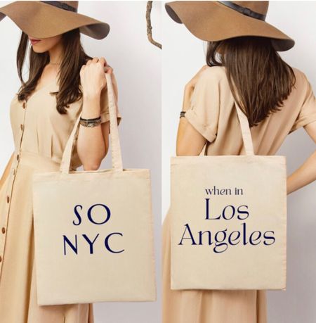 Tote aesthetic, so NYC, when in Los Angeles, NYC tote bag, gift for NY friend, bff gift, Etsy finds, eco friendly gifts, New York tote bag, gifts under $25

#LTKGiftGuide #LTKHoliday #LTKfindsunder50